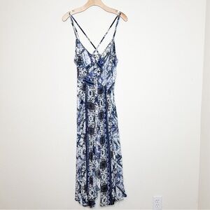 JAASE Button Down Printed Maxi Dress